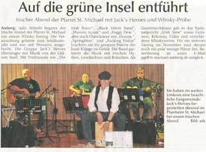 Ausschnitt Amberger Zeitung April 2015